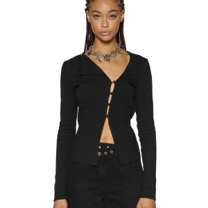 Rework Black Long Sleeve Tee