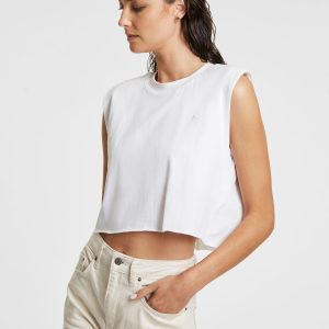 Hi Ness Sleeveless Tee White