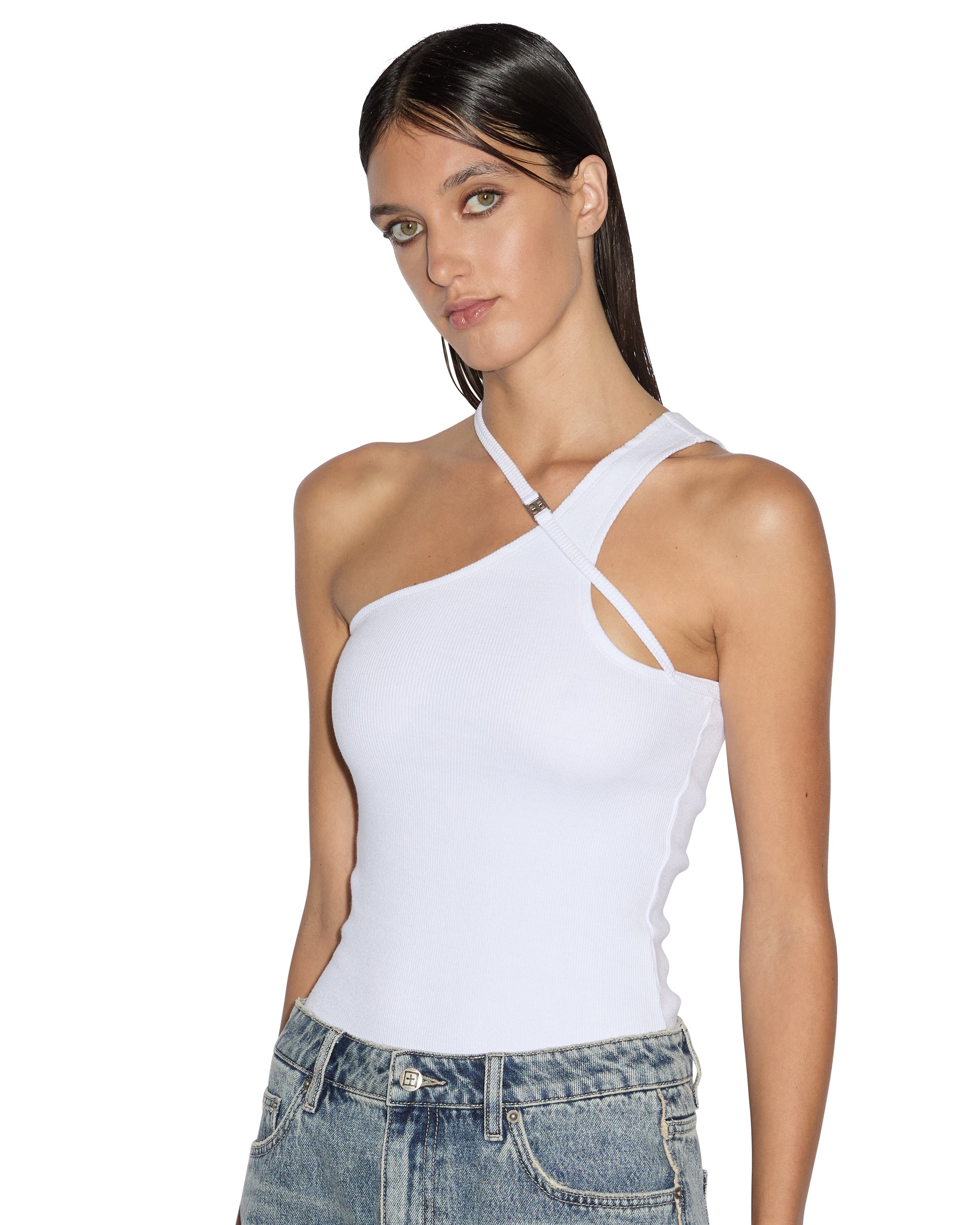 Score Womens Tank - White