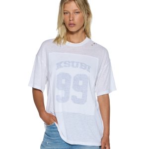 Womens 99 Oh G Tee Slub White Tees