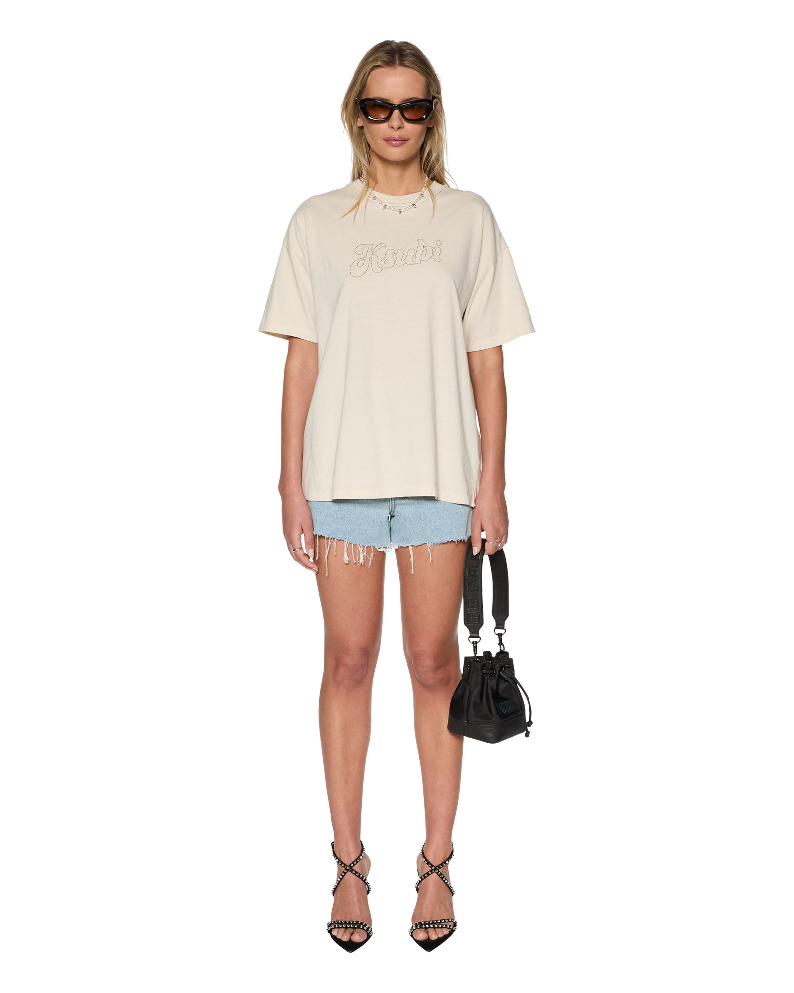 Sketch Oh G Slice Ecru Oversized Tee - Image 3