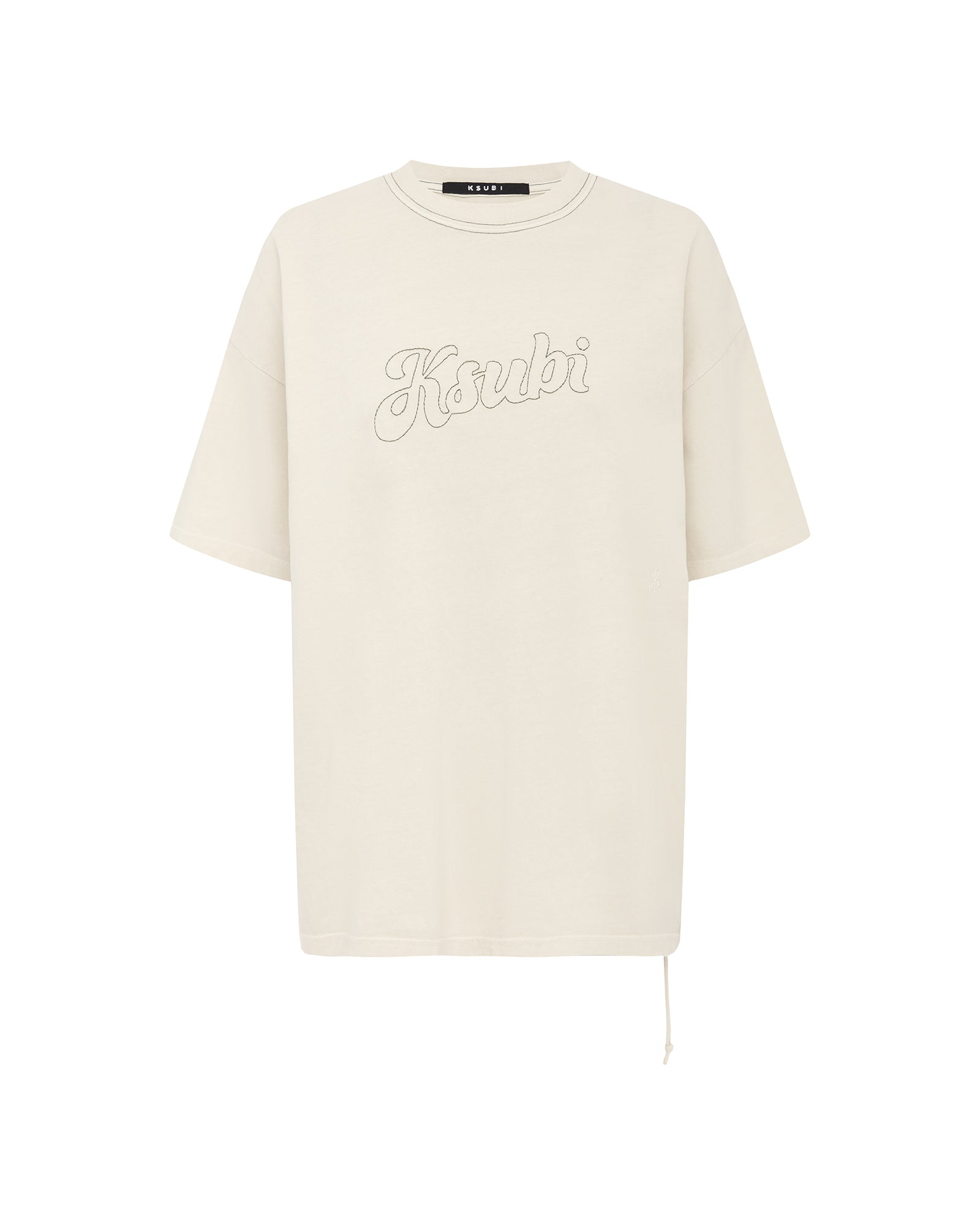 Sketch Oh G Slice Ecru Oversized Tee - Image 5