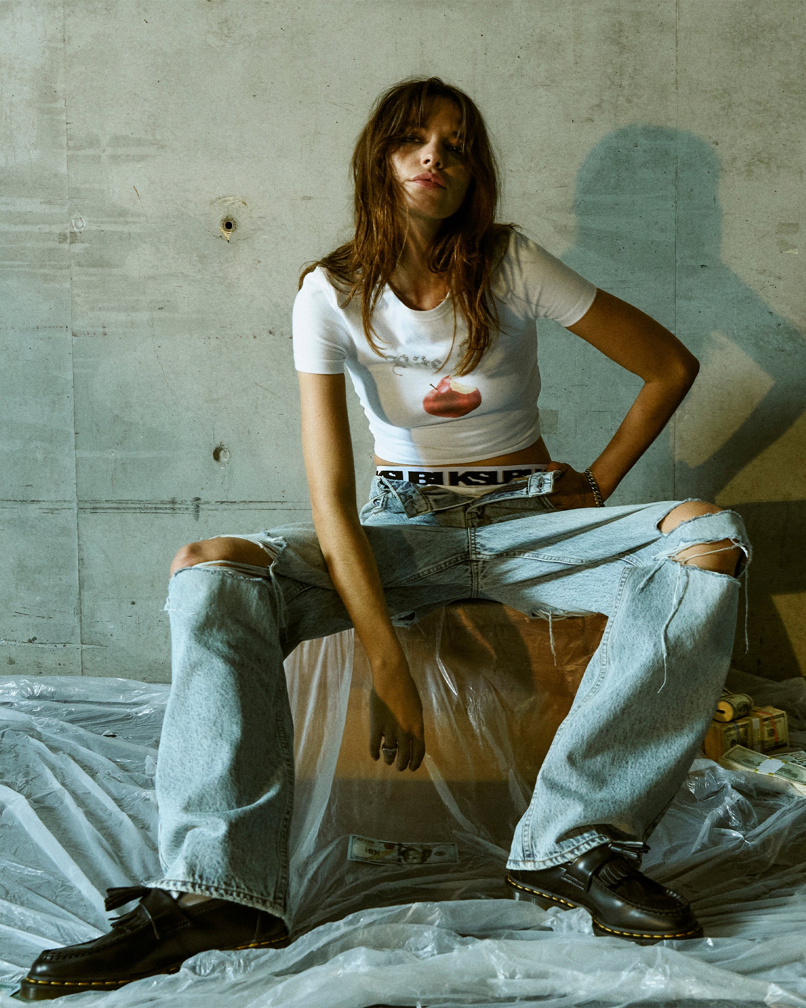 Womens Bite Me Baby Ss Tee White Tees - Image 6