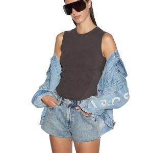 Staged Tank Washed - Black