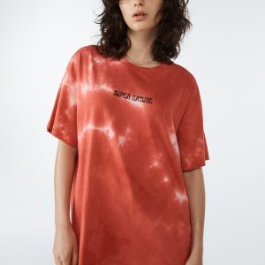 Super Nature Ss Tee Red Dye