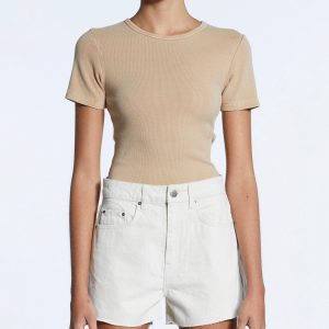 Womens Arise Ss Tee Tan Tees