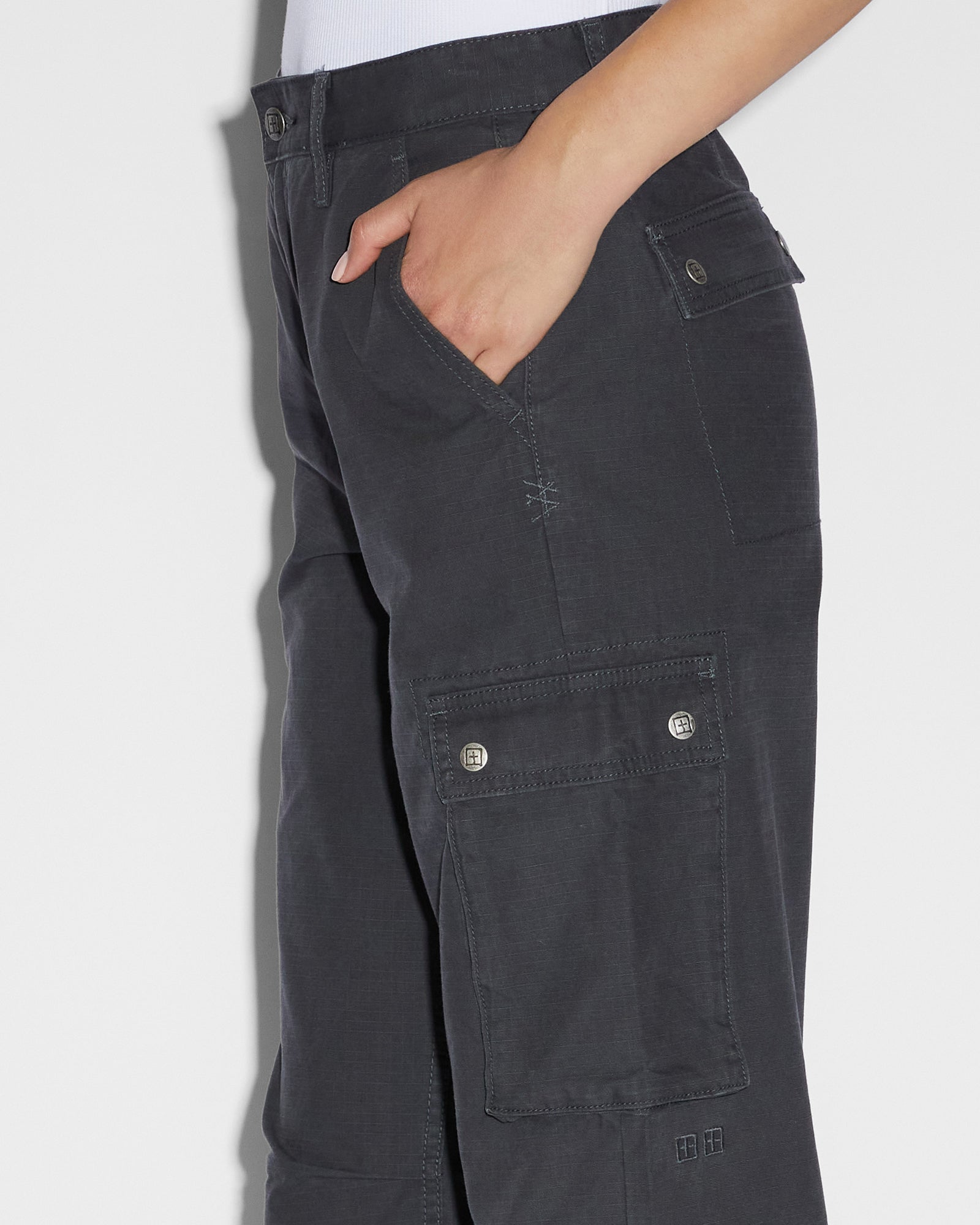 Squad Womens Cargo Pant - Charcoal - Image 6