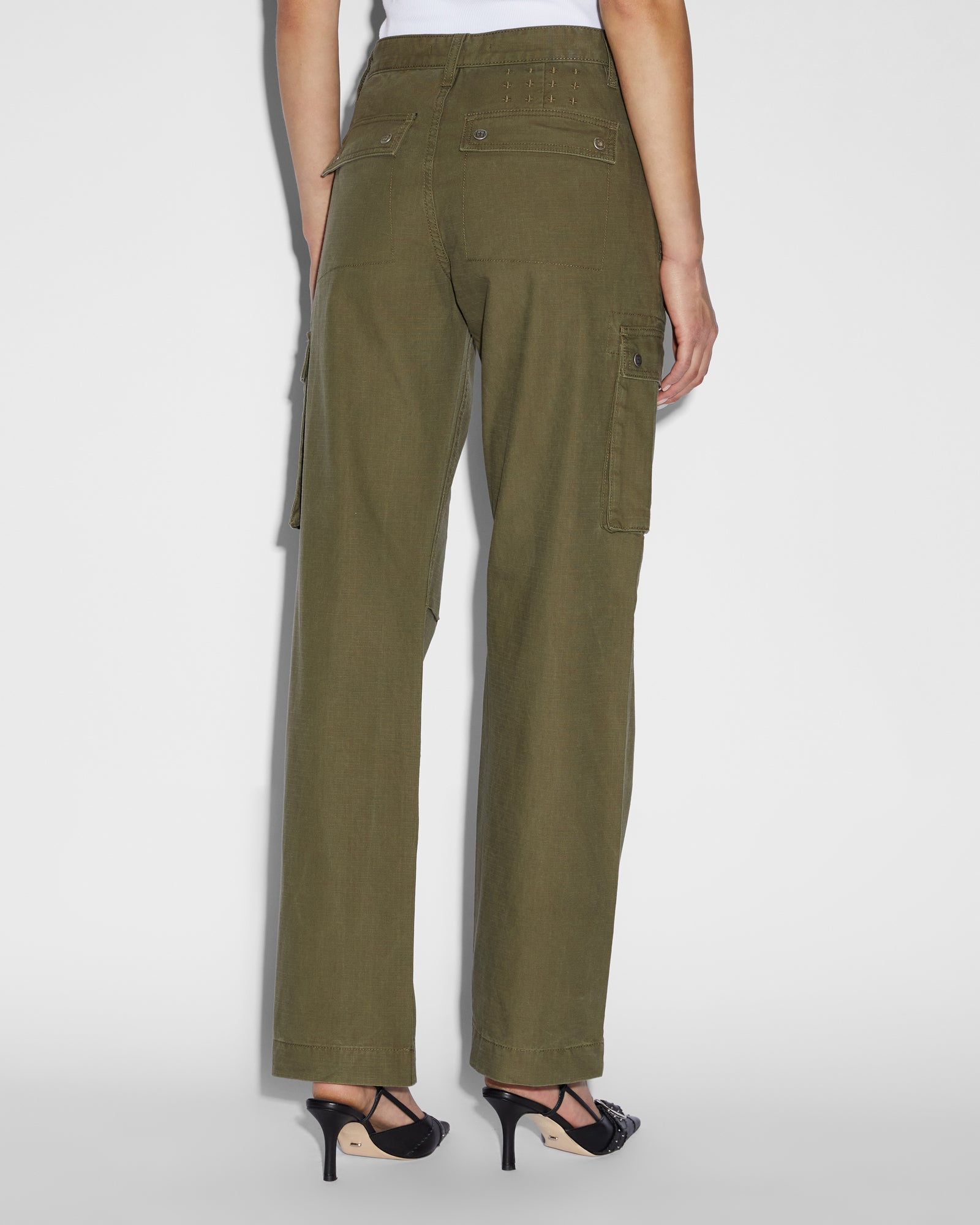 Squad Womens Cargo Pant - Khaki - Image 3