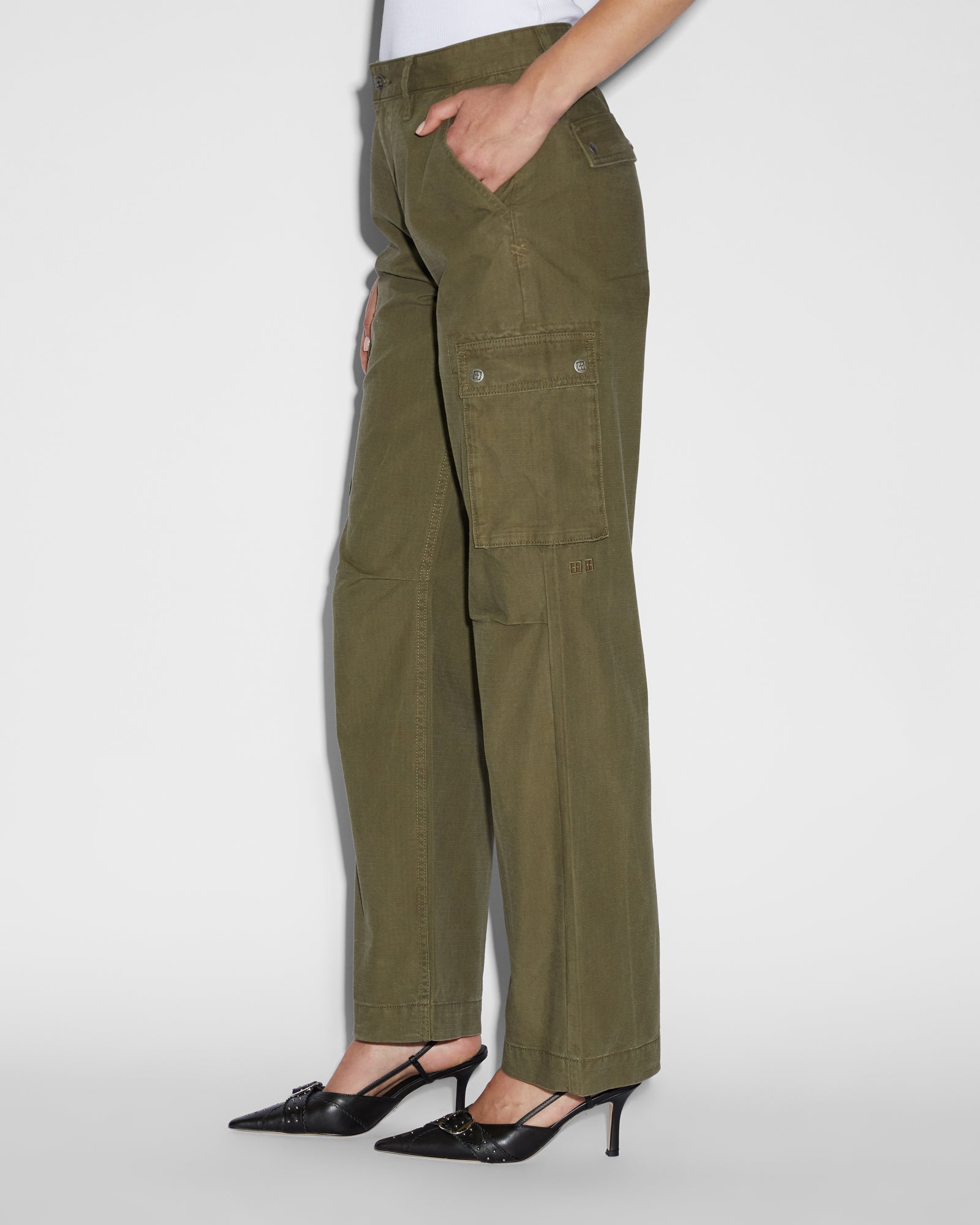 Squad Womens Cargo Pant - Khaki - Image 4