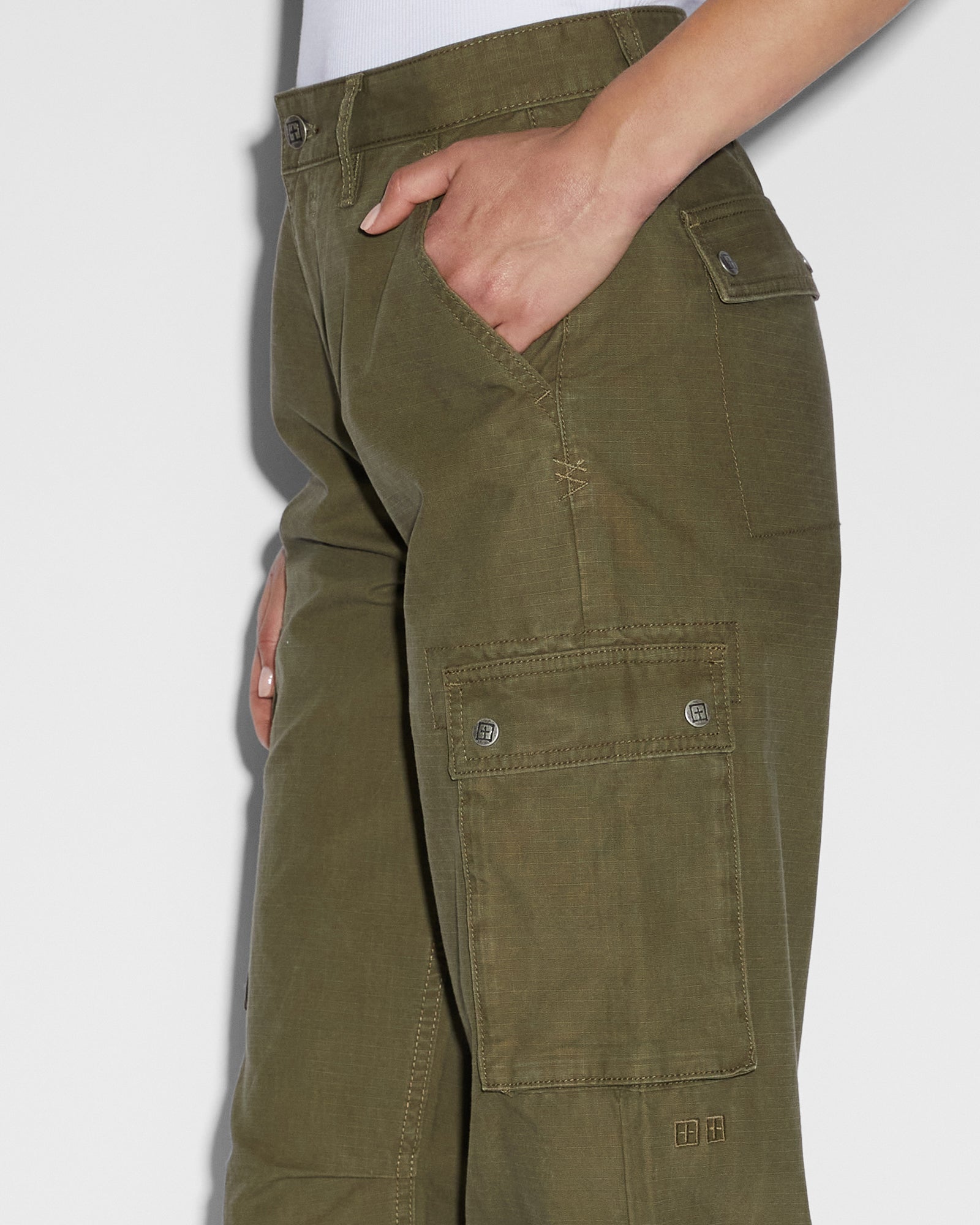 Squad Womens Cargo Pant - Khaki - Image 6