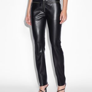 Buy Vivienne Pant Black | Leather Moto Pant | KSUBI