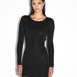 Buy Untamed Ls Dress Black | KSUBI
