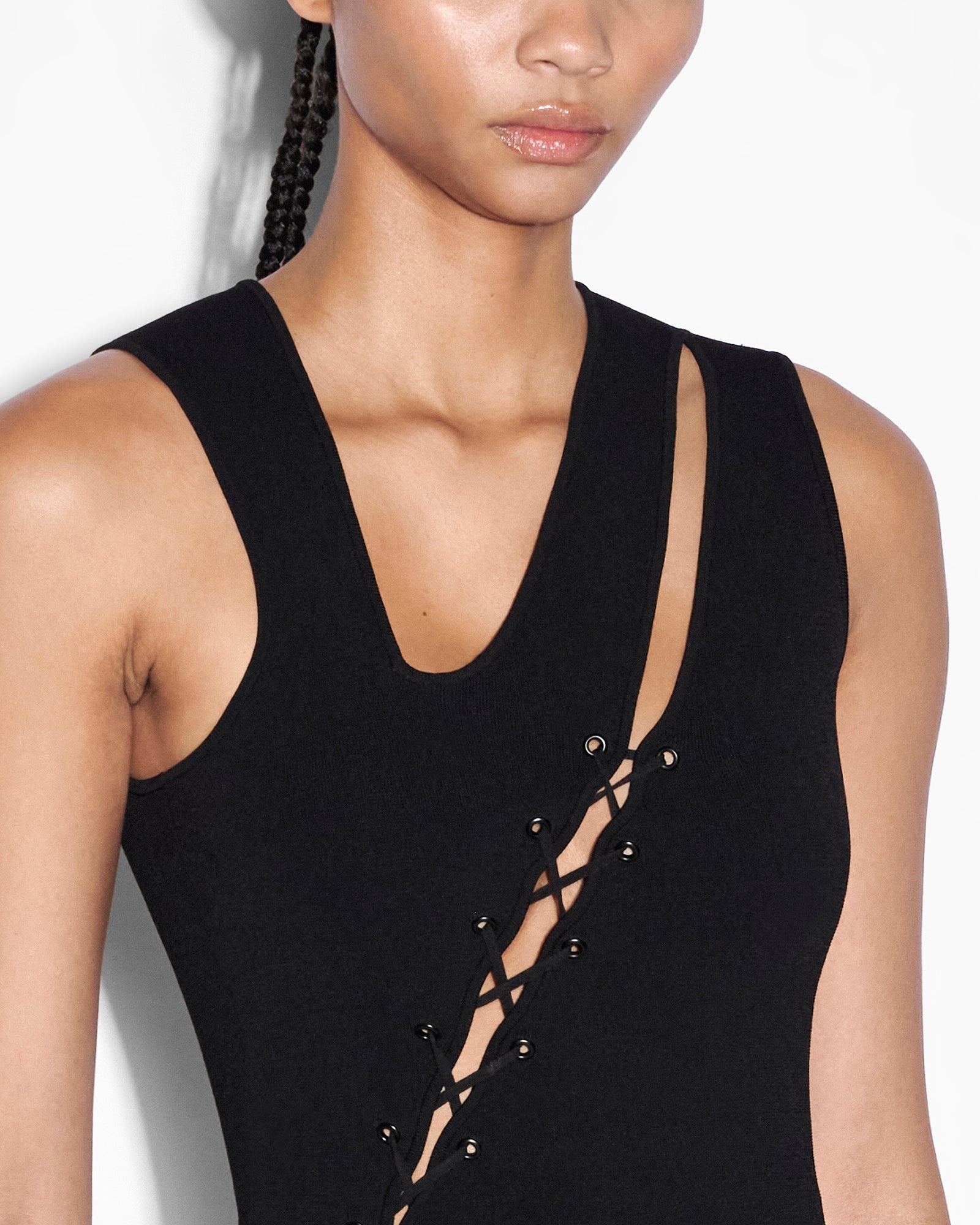 Buy Fantasy Dress Black | Black Knitted Dress | KSUBI - Image 6