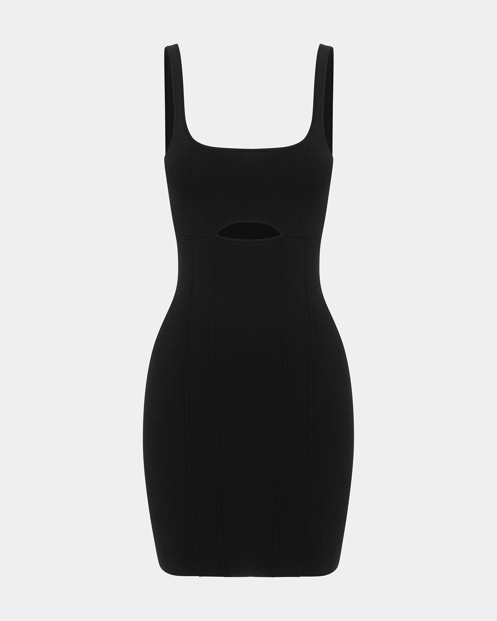 Forbidden Mini Knit Dress - Black - Image 5