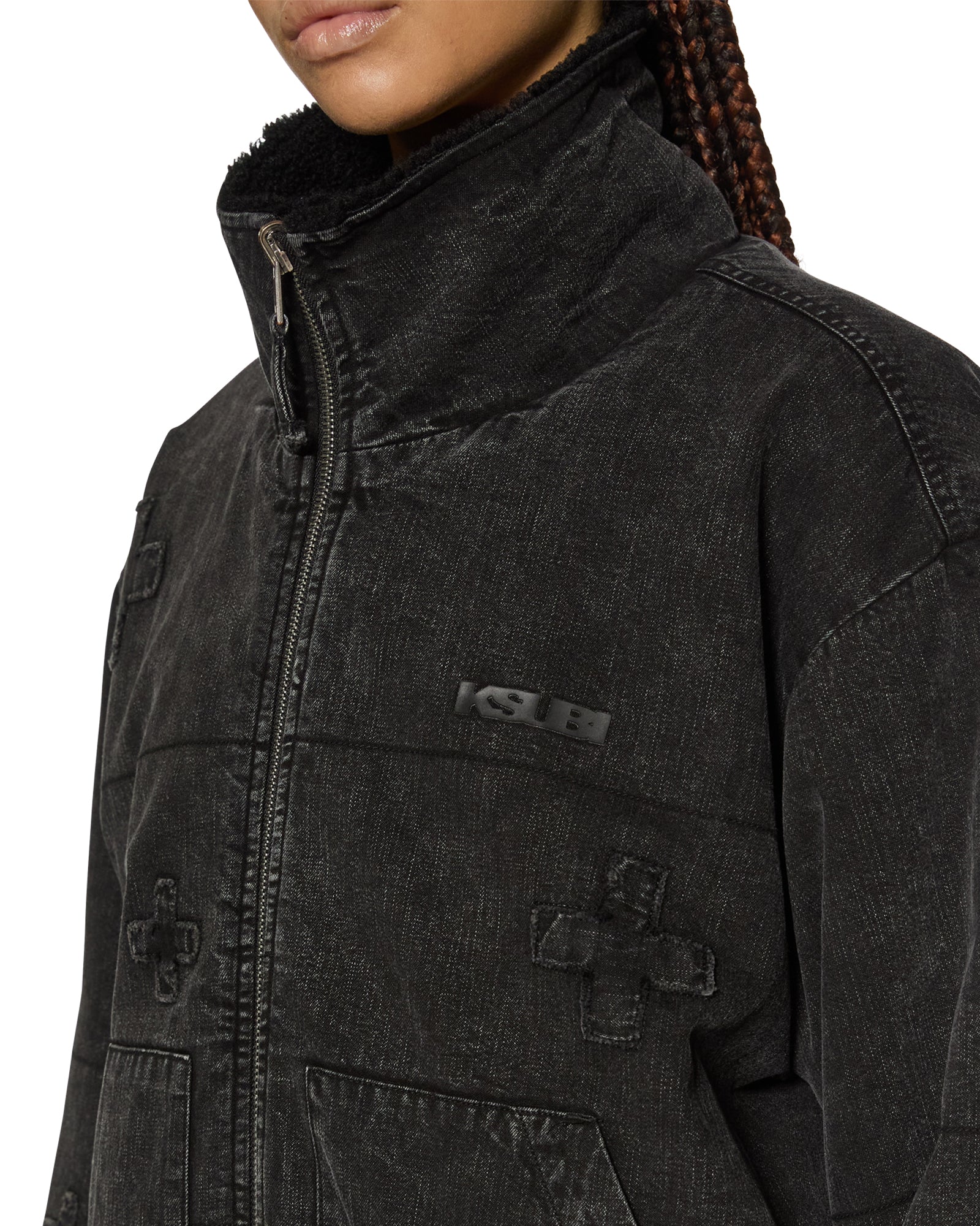 Reversible Noir Black Puffer Jacket - Image 3