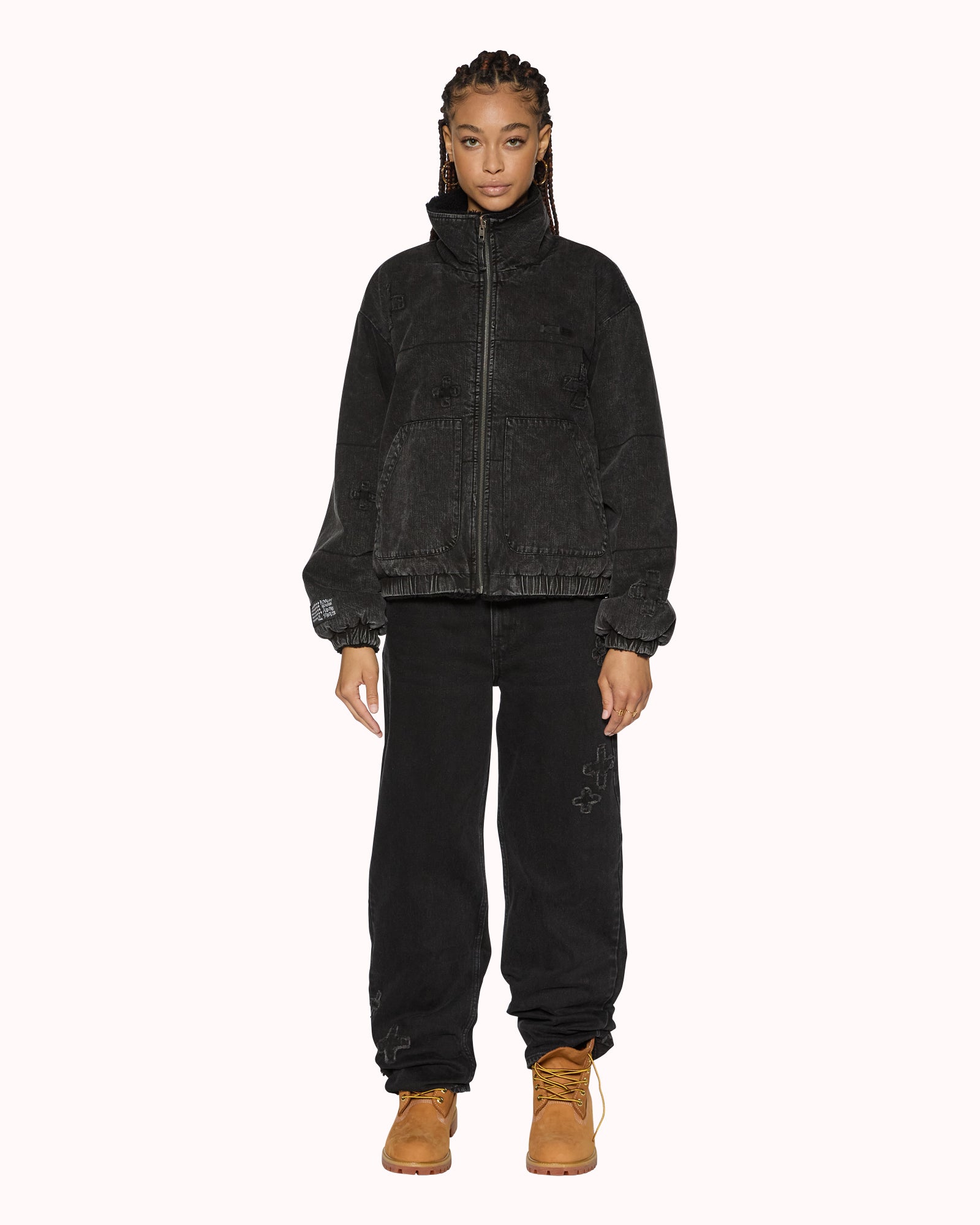 Reversible Noir Black Puffer Jacket - Image 5