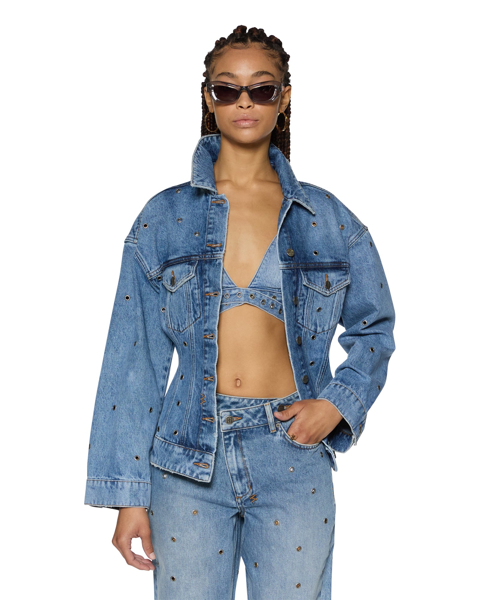 Cinched Chroma Trucker Jacket - Image 4