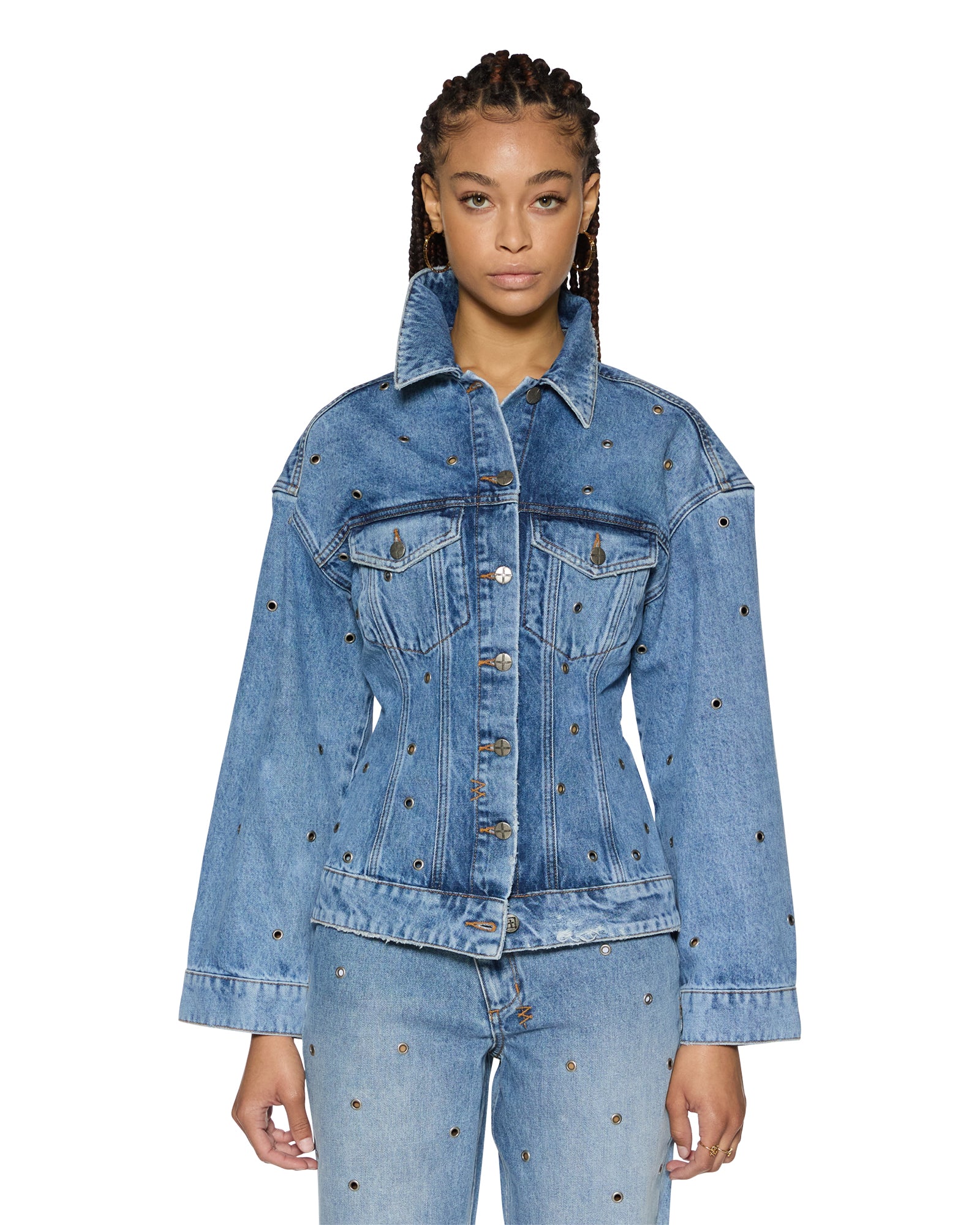 Cinched Chroma Trucker Jacket - Image 7