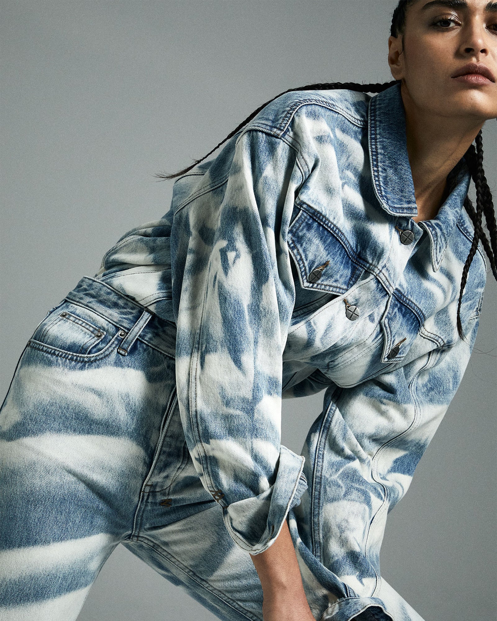 Buy Oversized Jacket Strokes | Women's Trucker Jacket | Ksubi - Image 2