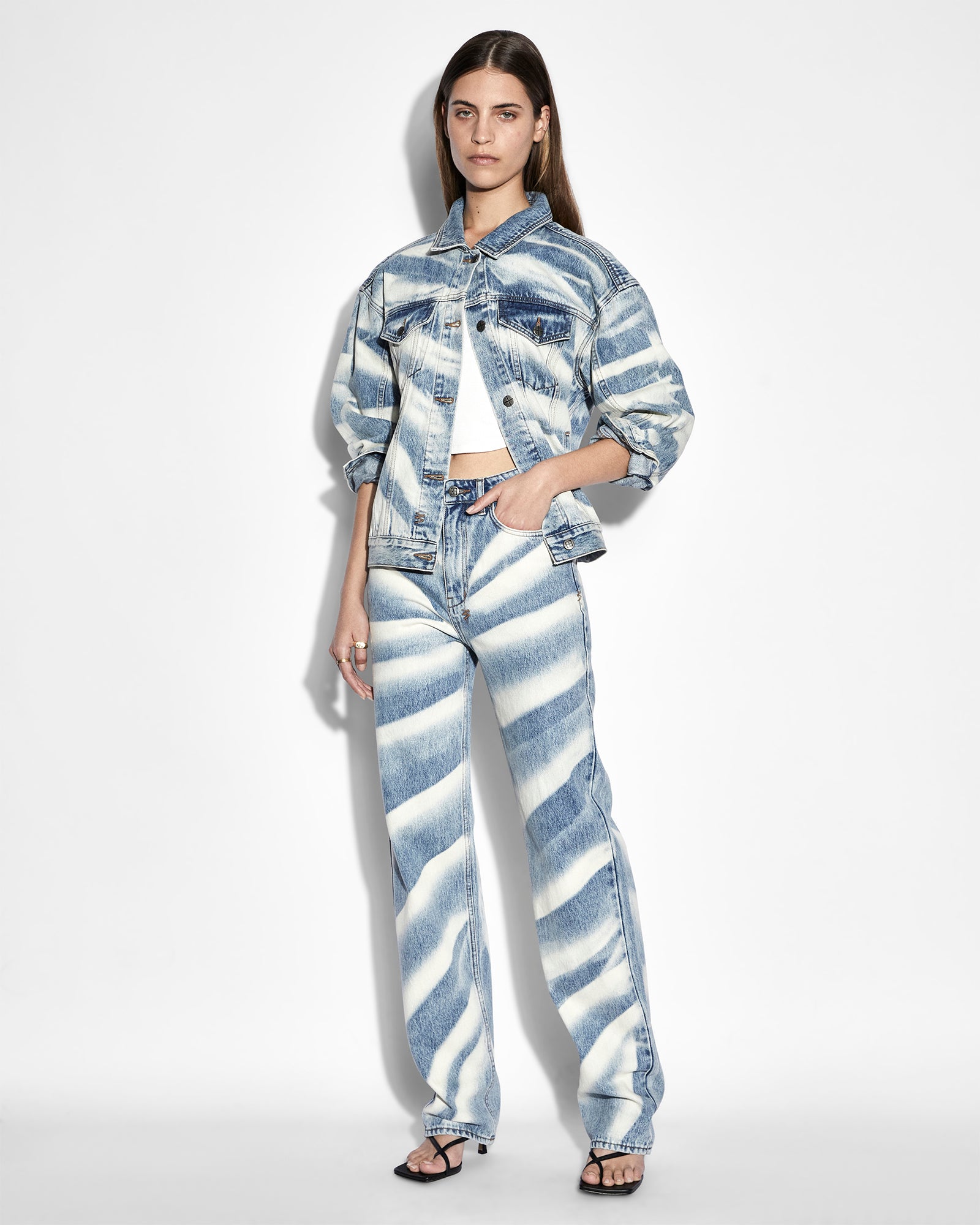 Buy Oversized Jacket Strokes | Women's Trucker Jacket | Ksubi - Image 3