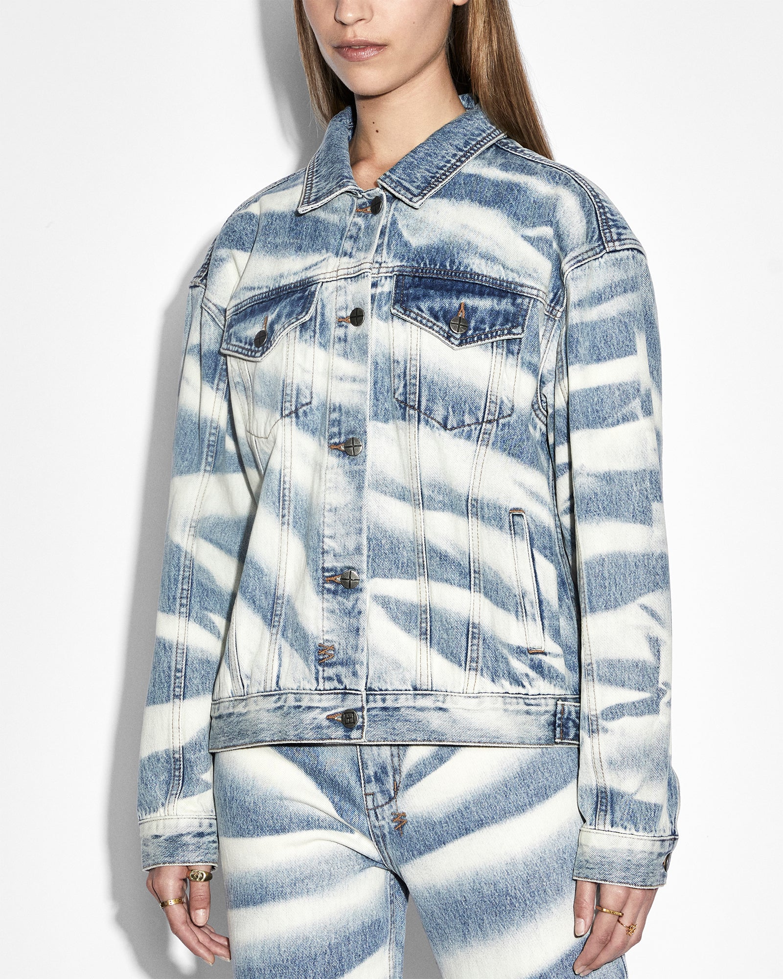 Buy Oversized Jacket Strokes | Women's Trucker Jacket | Ksubi - Image 7