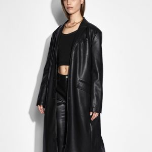 Buy Zephyr Duster Black | Women's Longline Coat |KSUBI