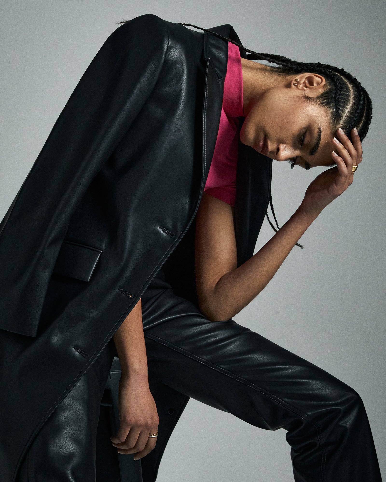 Buy Zephyr Duster Black | Women's Longline Coat |KSUBI - Image 6