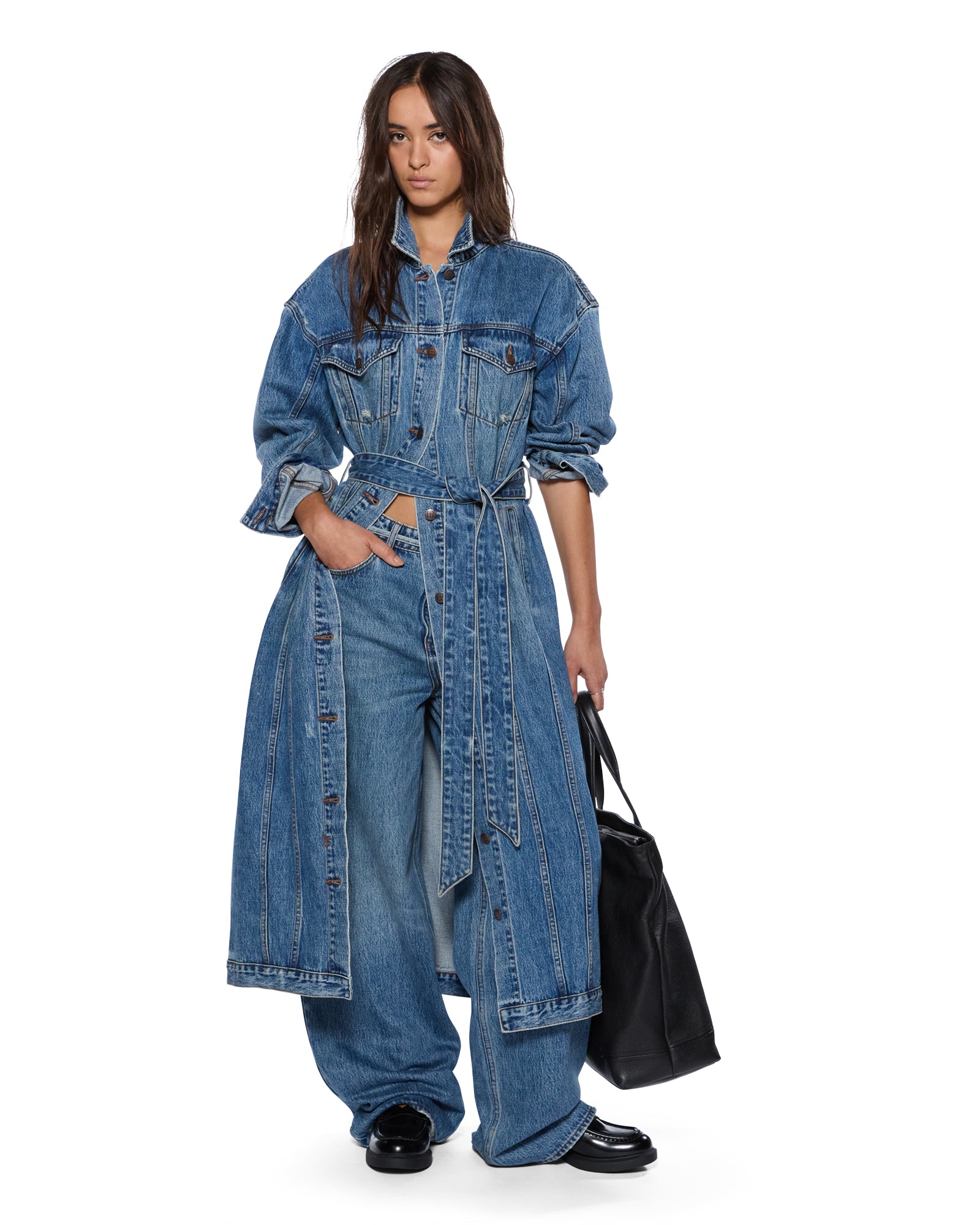 Womens Trucker Coat Relik Jackets - Image 4