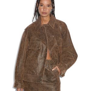 Creed Jacket Weathered - Brown Leather