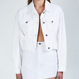 Womens Justify Jacket Fly White Jackets