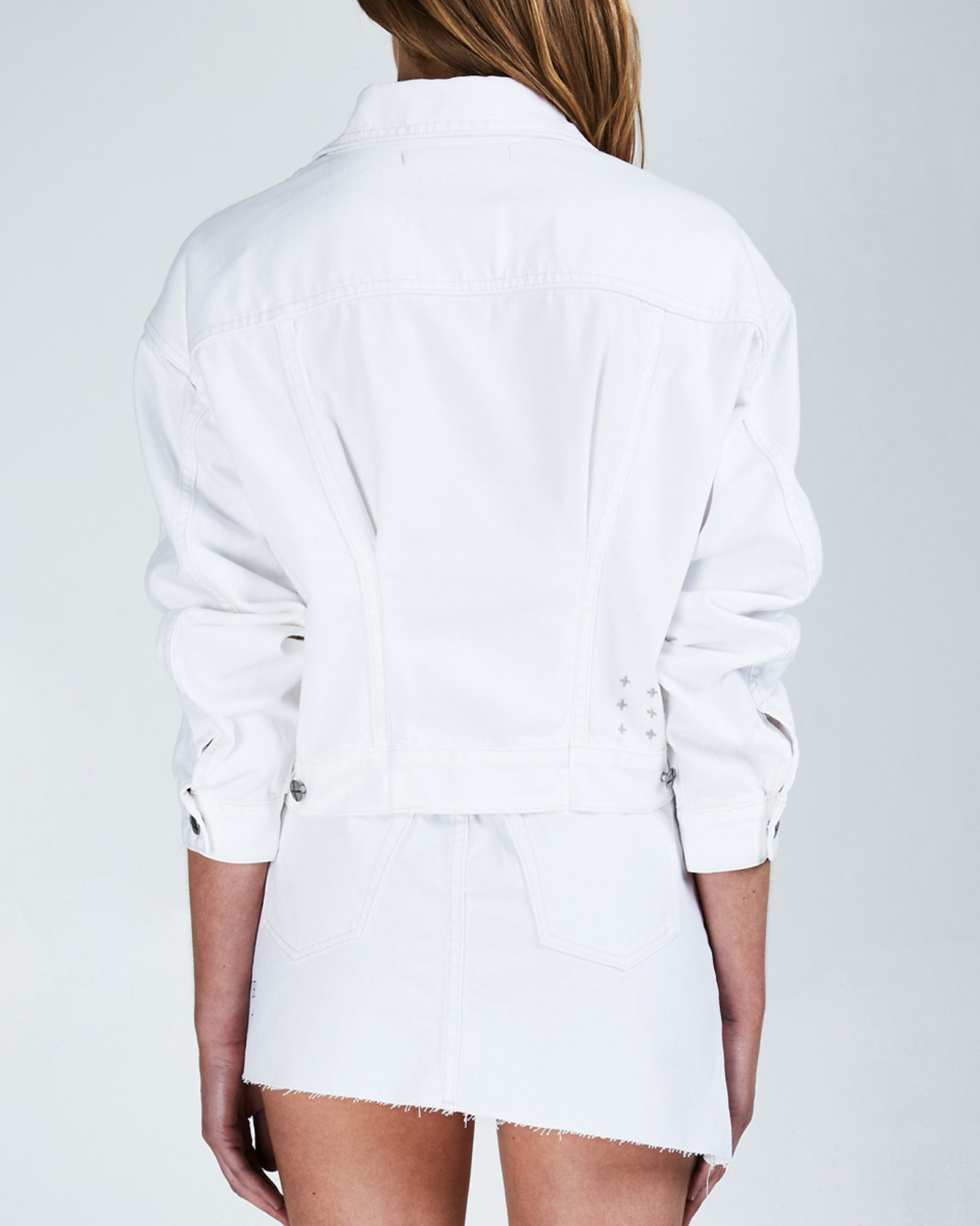 Womens Justify Jacket Fly White Jackets - Image 2