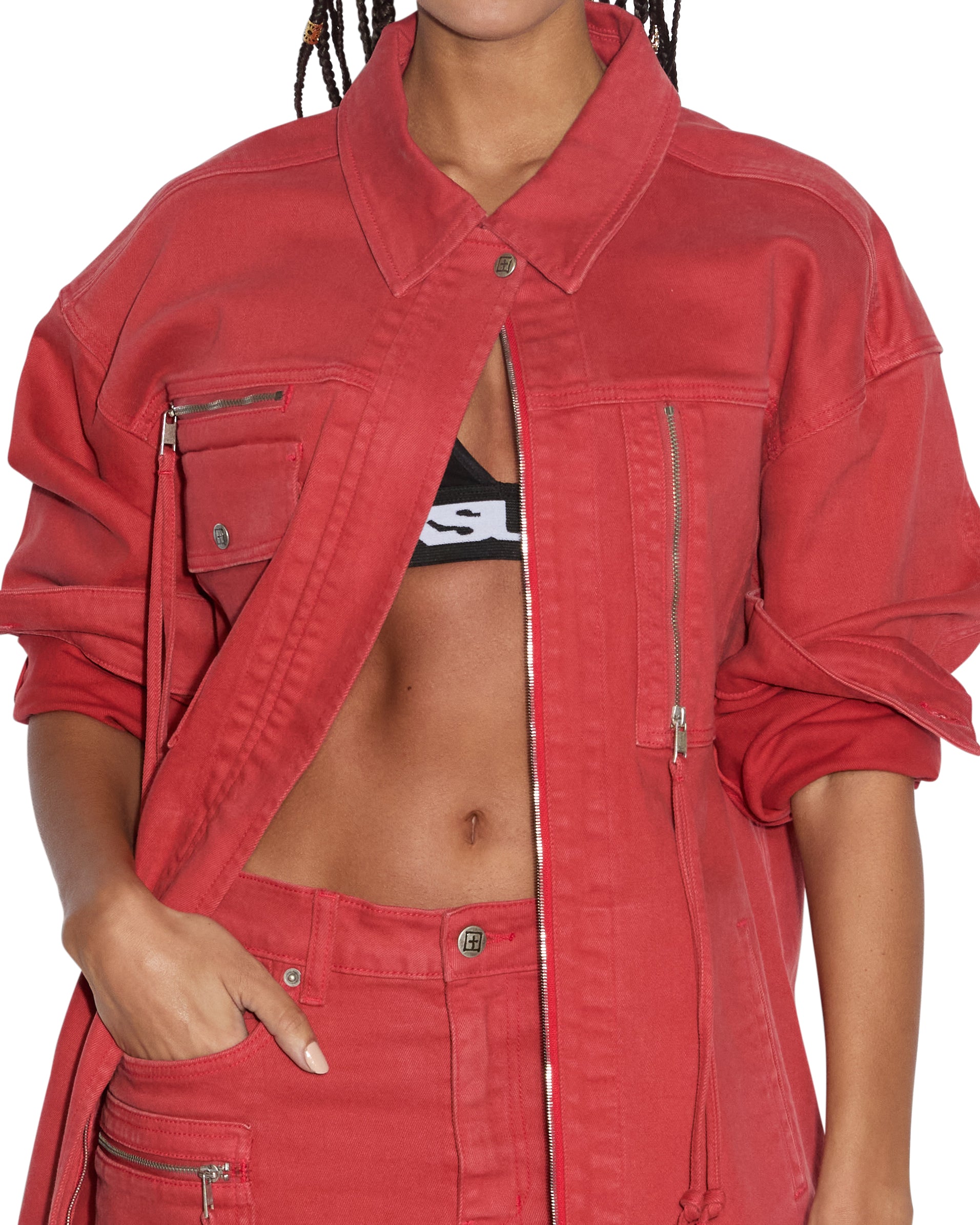 Womens Downtown Jacket Biker Roasted Jackets - Image 3