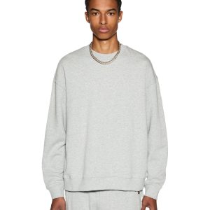 Buy 4 x 4 Biggie Crew Grey Marle | Grey Sweater | Ksubi