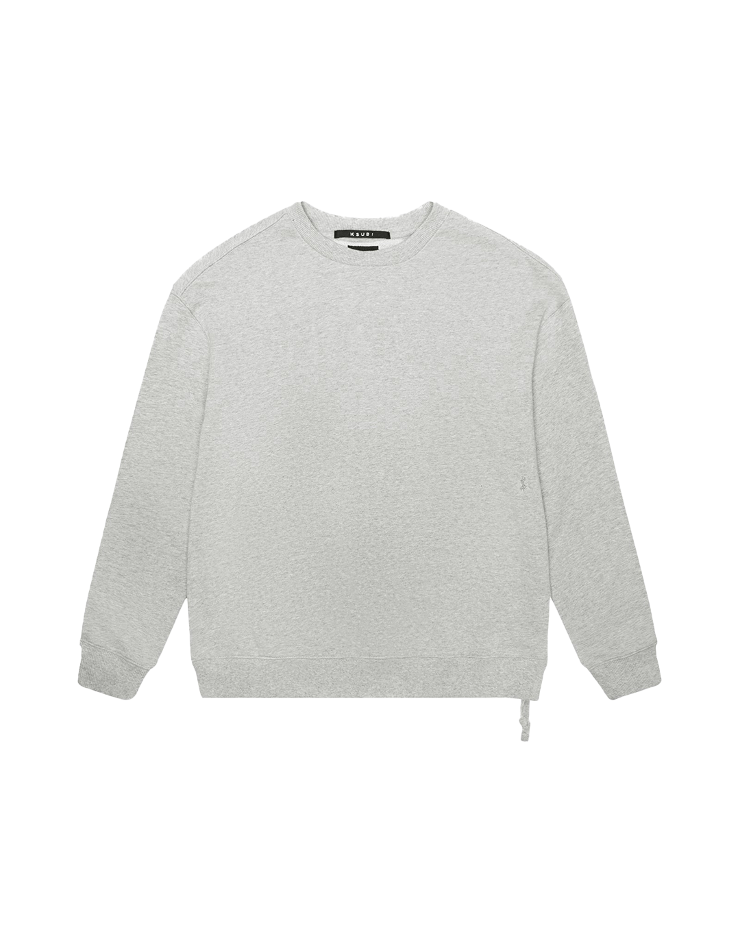 Buy 4 x 4 Biggie Crew Grey Marle | Grey Sweater | Ksubi - Image 5