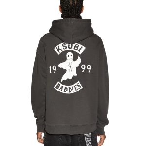 Baddies Biggie Oversized Hoodie - Faded Black