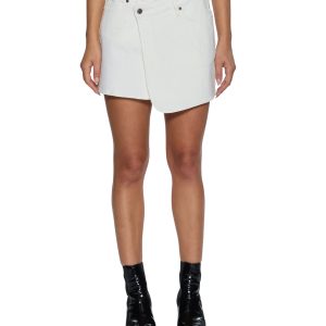 Womens Rap Skirt Curve Ecru Skirts
