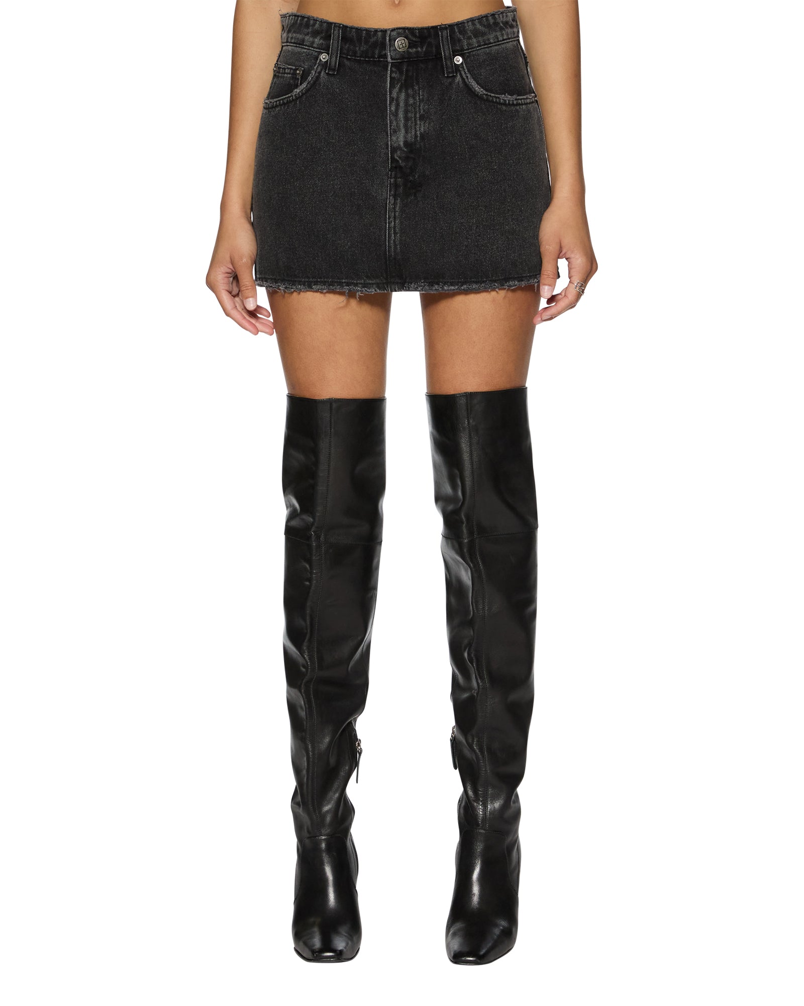 Low Rider Phoenix Denim Mini Skirt - Image 4