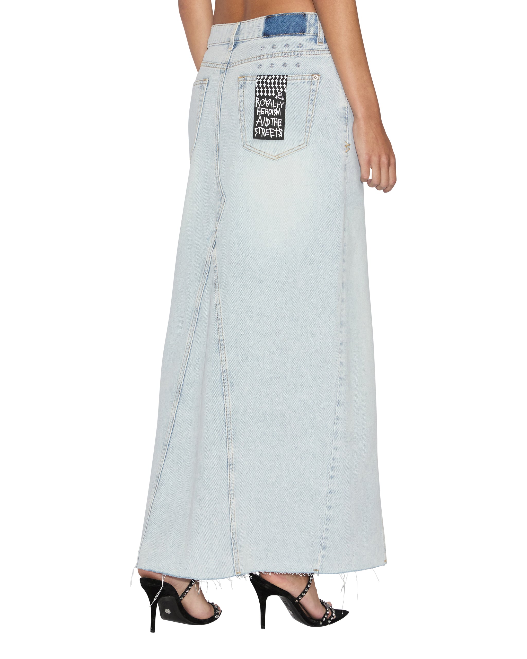 Relax Maxi Skirt Skyfall - Light Blue Denim - Image 3