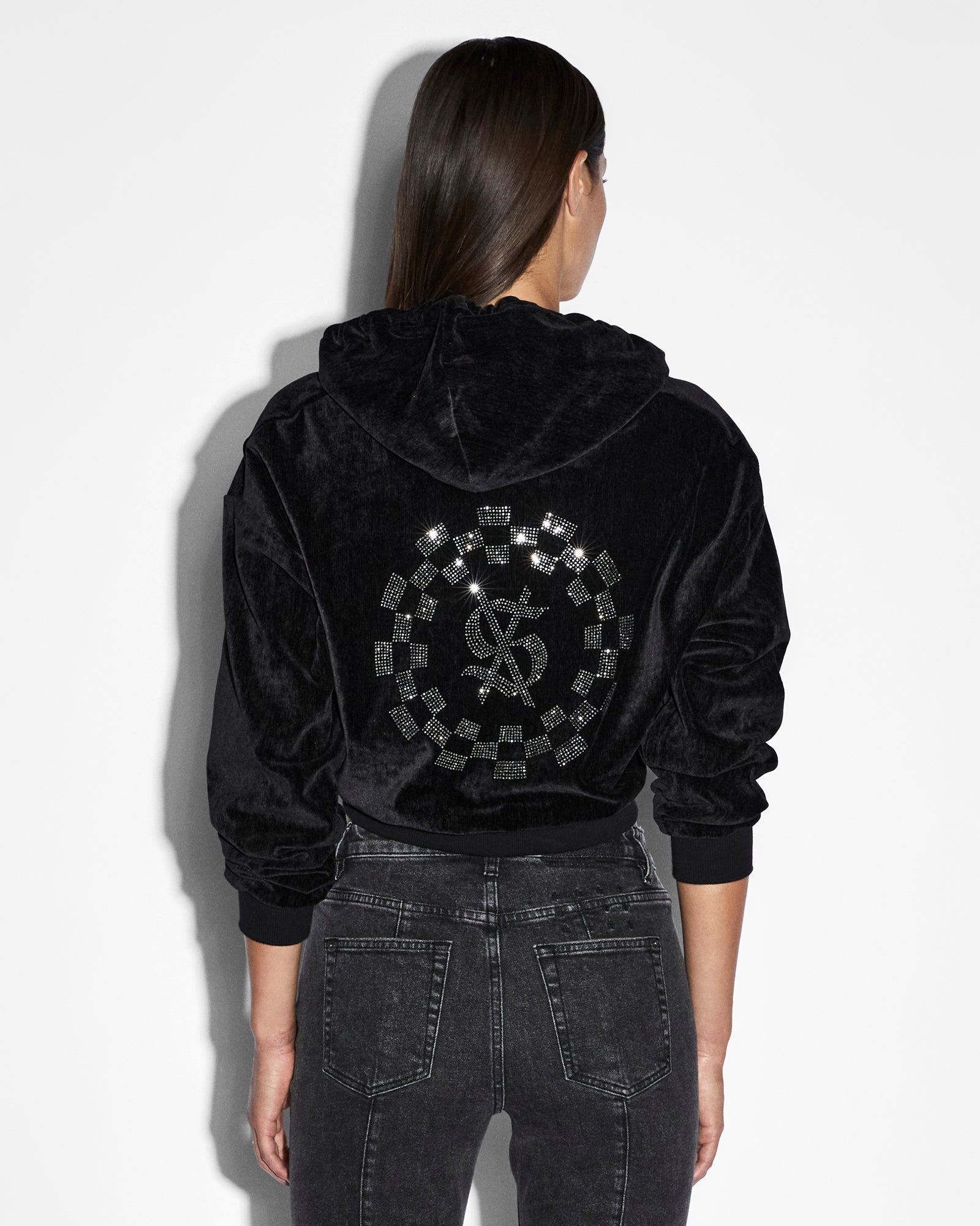 Womens Ritzy Infinity Jumper Black Fleece - Image 6