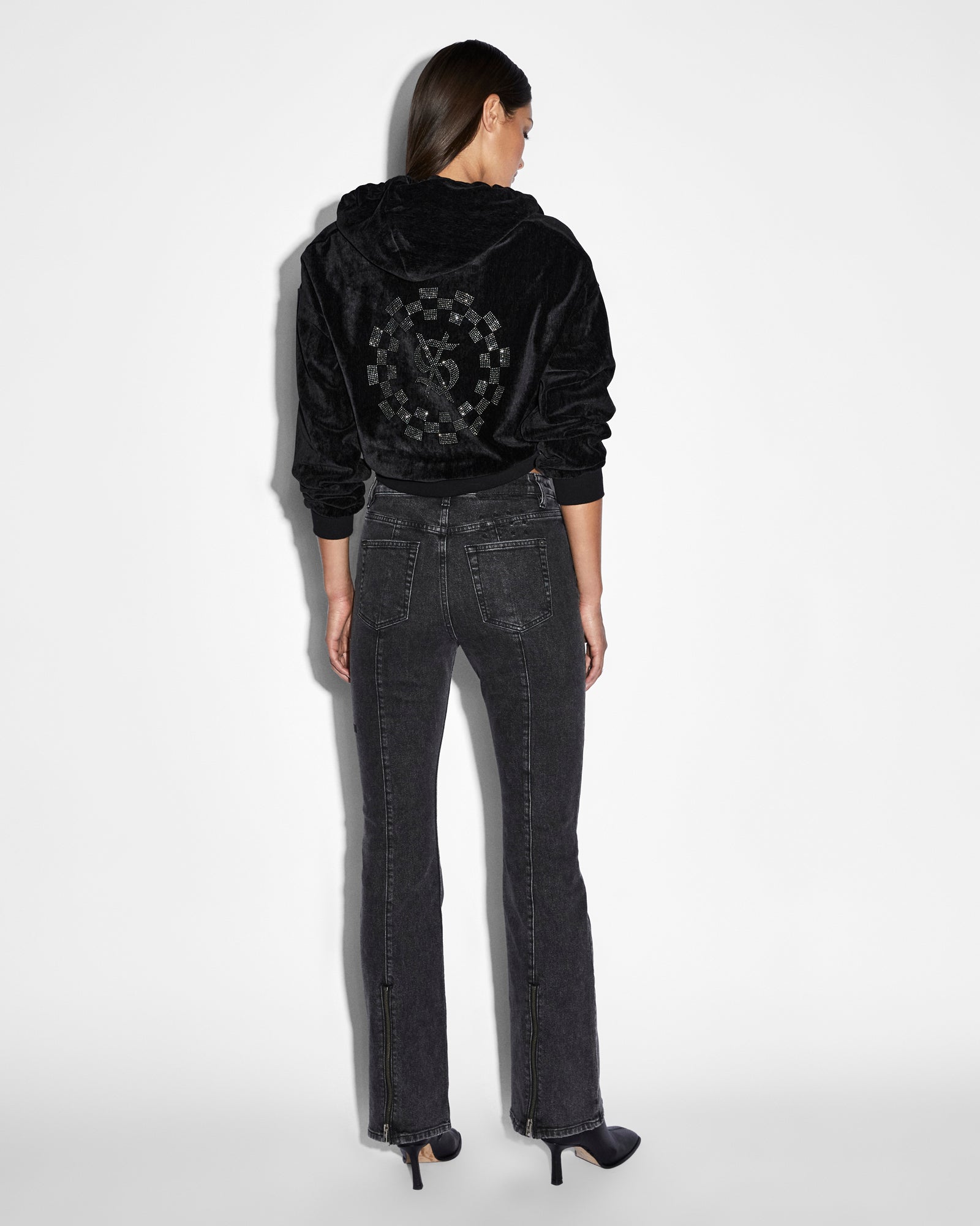 Womens Ritzy Infinity Jumper Black Fleece - Image 7