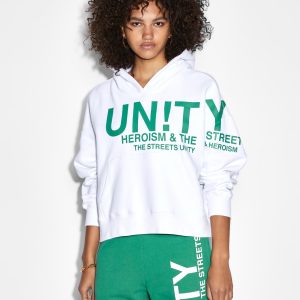 Buy Unity Slouch Hoodie White | Oversized Hoodie | Ksubi
