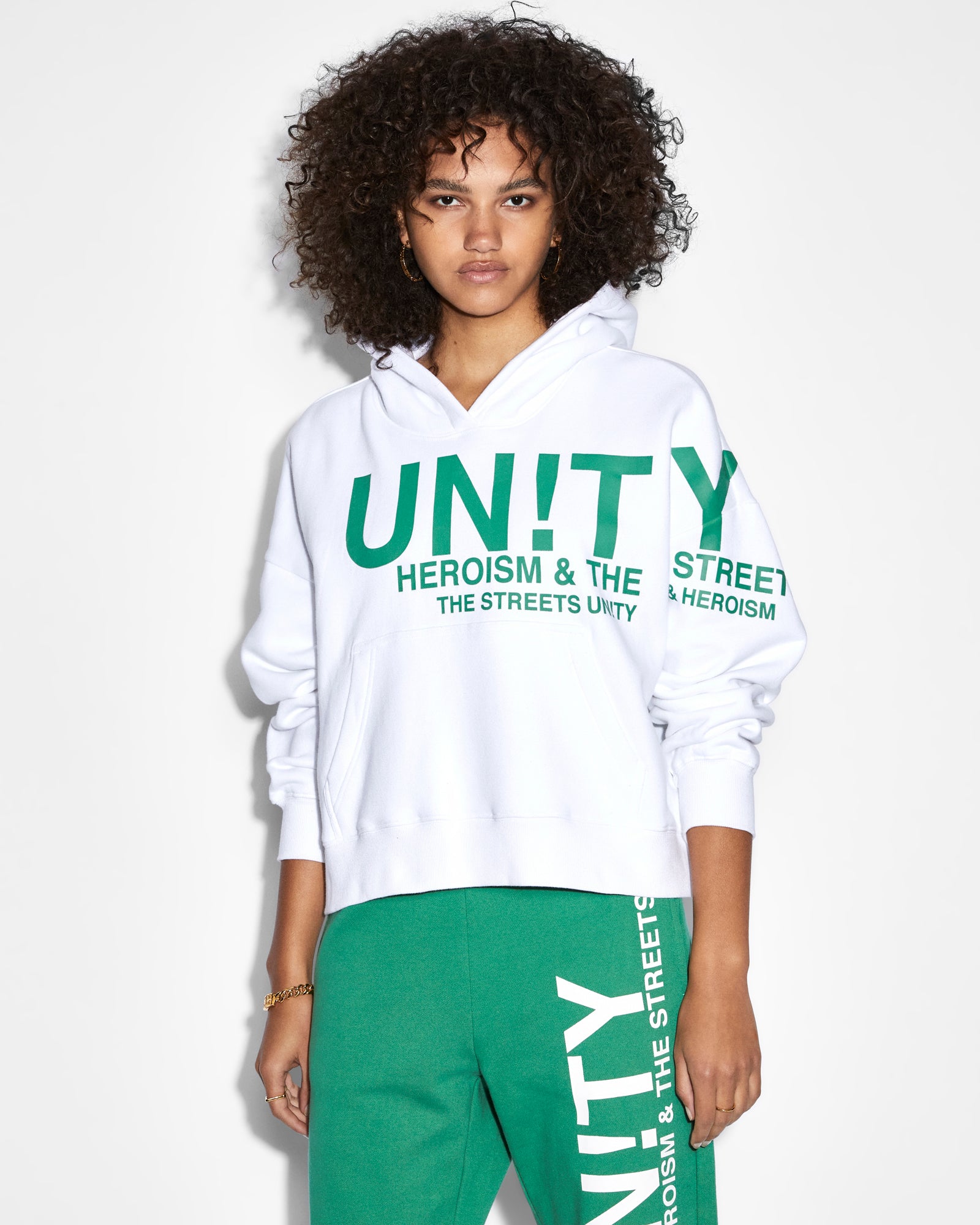 Buy Unity Slouch Hoodie White | Oversized Hoodie | Ksubi