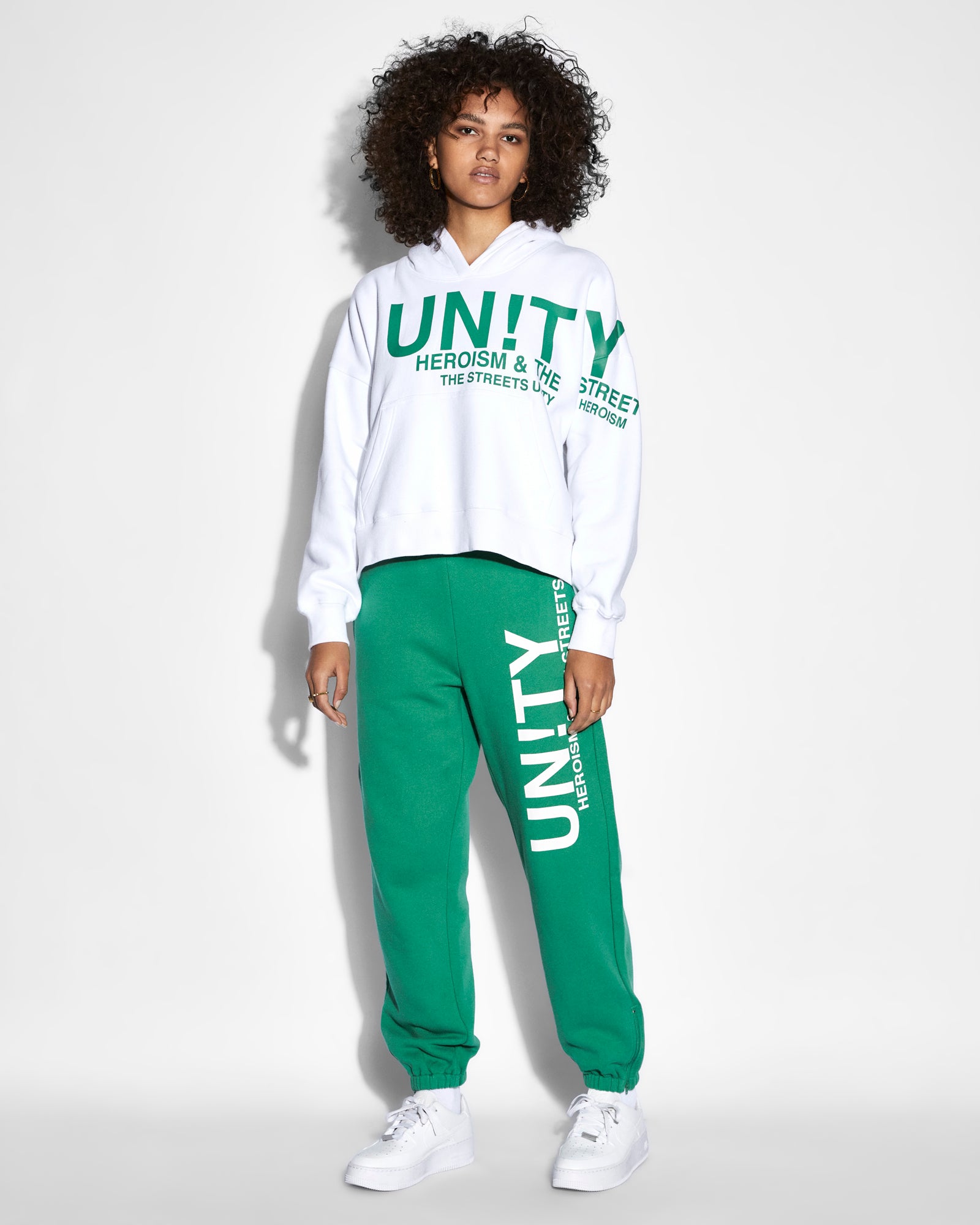 Buy Unity Slouch Hoodie White | Oversized Hoodie | Ksubi - Image 2