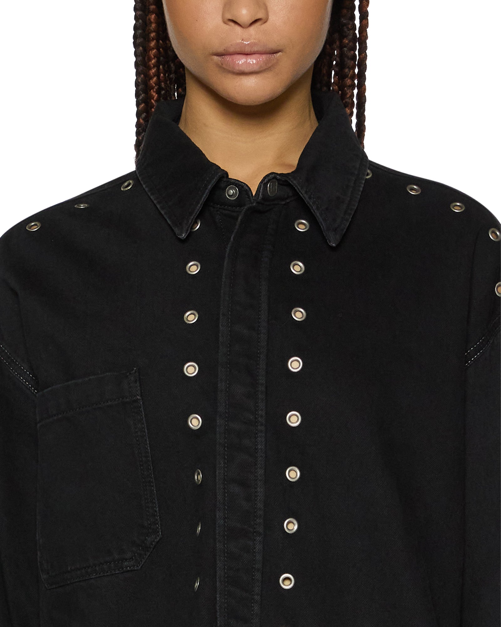 Split Vice Oversized Long Sleeve Shirt - Image 4