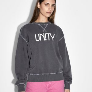 Buy Unity Star Oh G Crew Charcoal | Women's Sweater | KSUBI