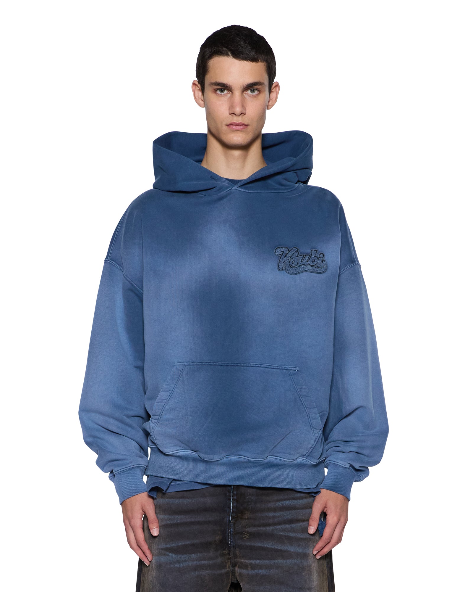 Mens Ace Ekcess Hoodie Ink Fade Fleece - Image 2