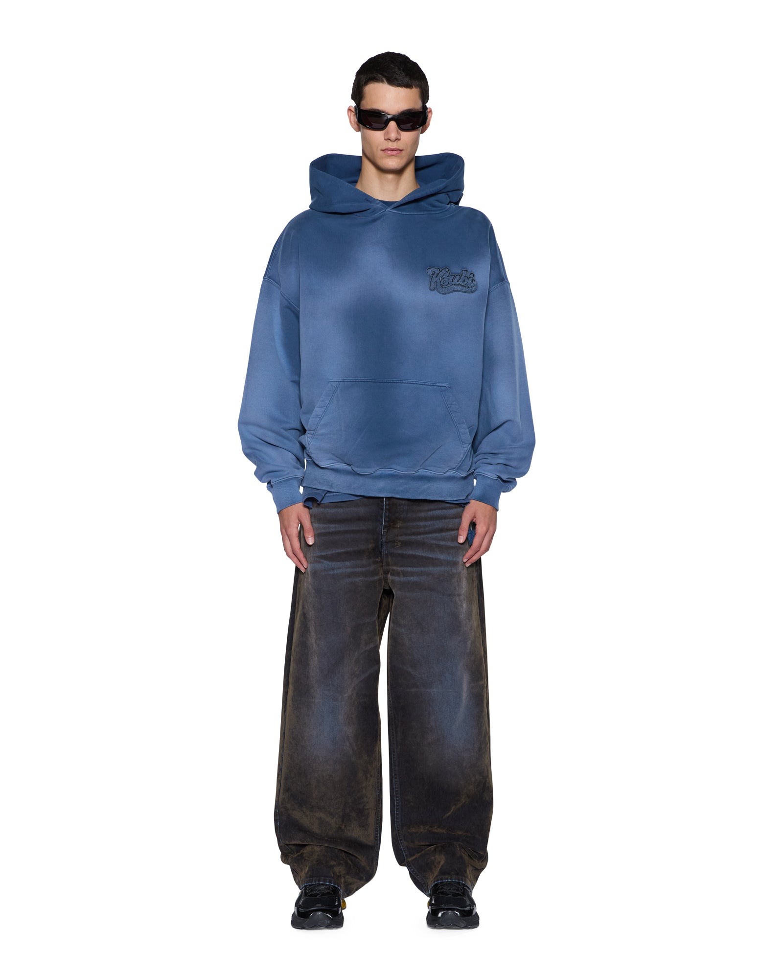 Mens Ace Ekcess Hoodie Ink Fade Fleece - Image 3