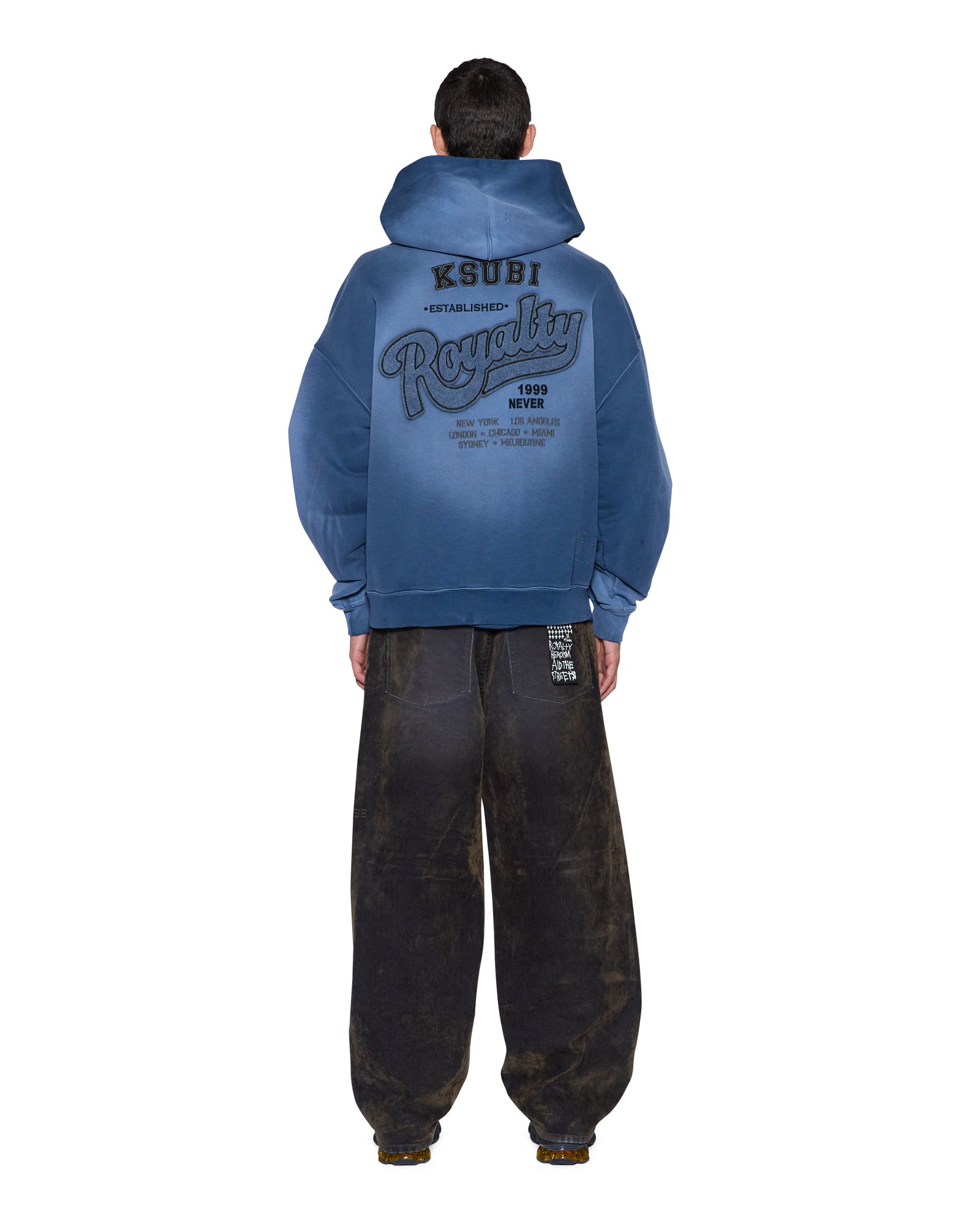 Mens Ace Ekcess Hoodie Ink Fade Fleece - Image 5