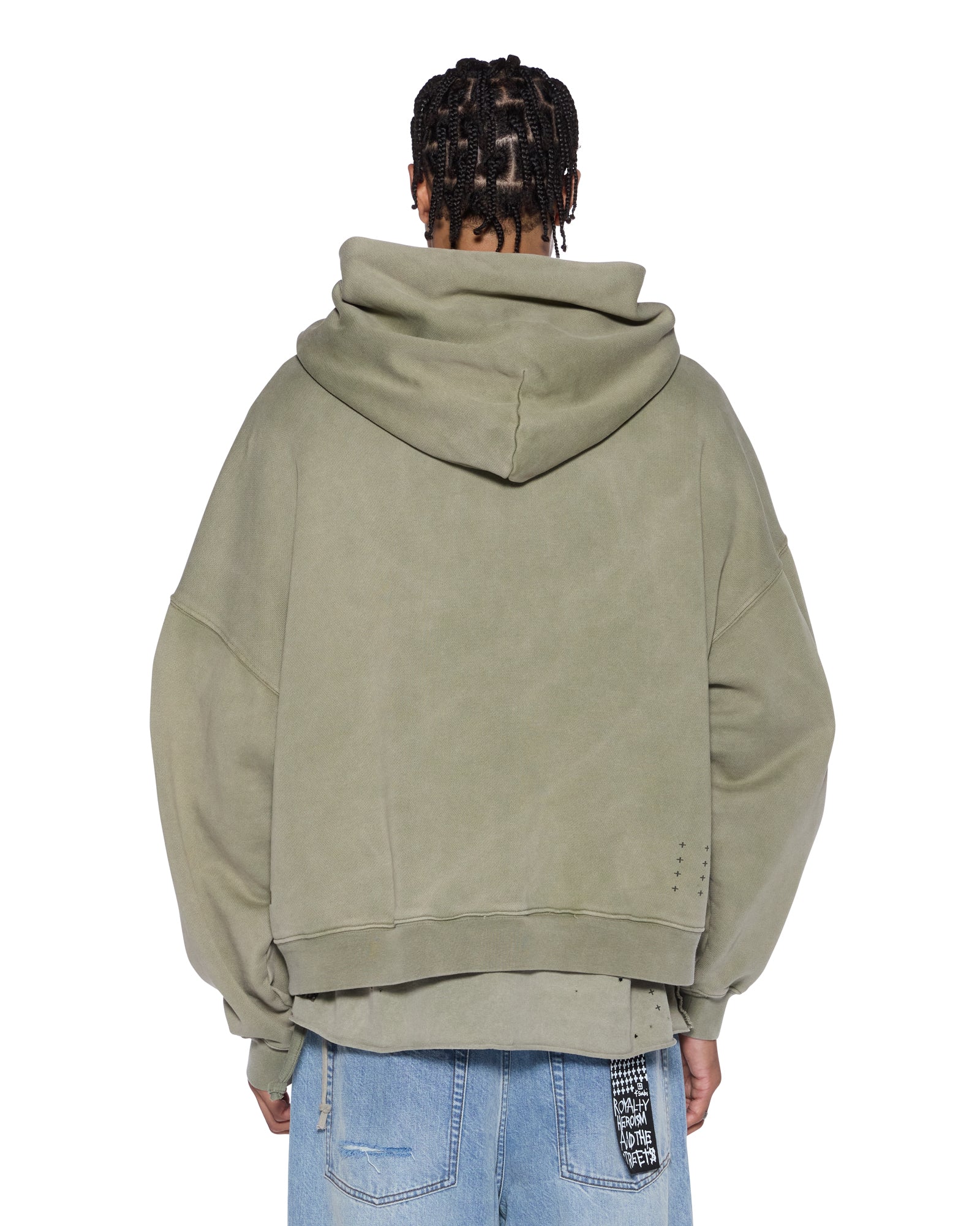 Mens Blasted Ekcess Hoodie Outback Fleece - Image 3