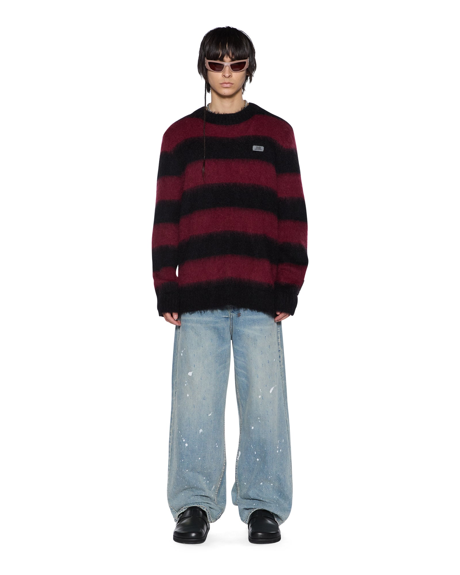 Mens Maxx Scatter Blue Baggy Denim Jeans - Image 2